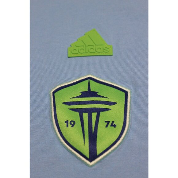 Adidas men's MLS Seattle‎ Sounders FC 2024 travel raglan t-shirt L - Picture 10 of 14